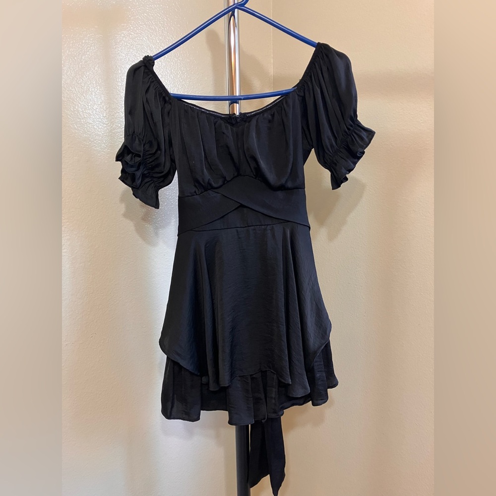 Elegant Black Off-Shoulder Dress